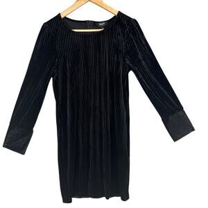 Oat New York Black Velvet Burnout Mini Dress SZ M NWT  Winter Anthropologie